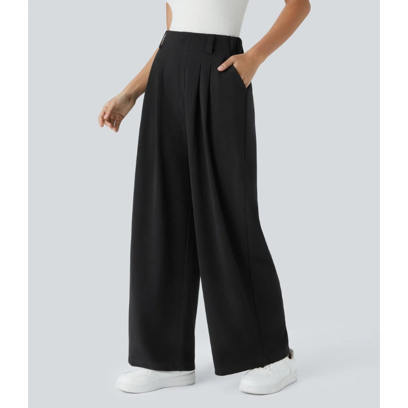 Elira High Waisted Waffle Pants - Saint Drako