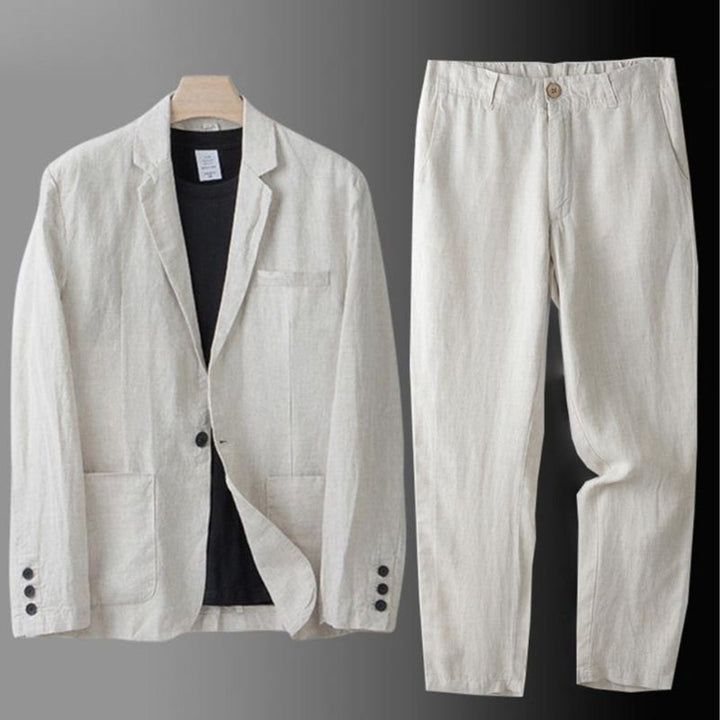Astoria Linen Two-Piece Suit - Saint Drako