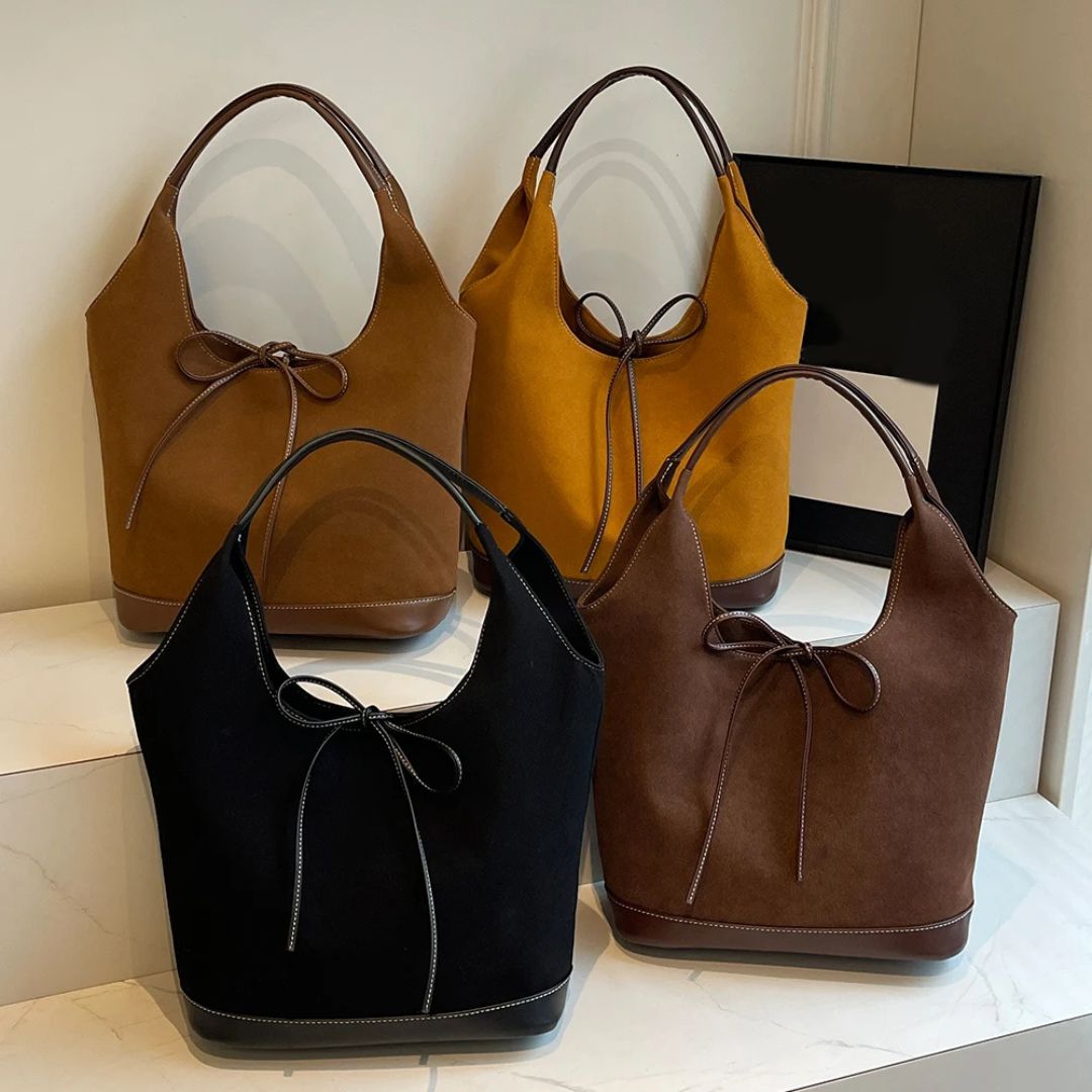 Willow Suede Bucket Tote