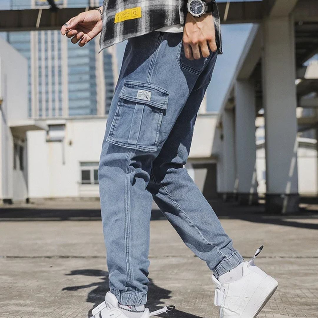 Utility Denim Joggers - Saint Drako