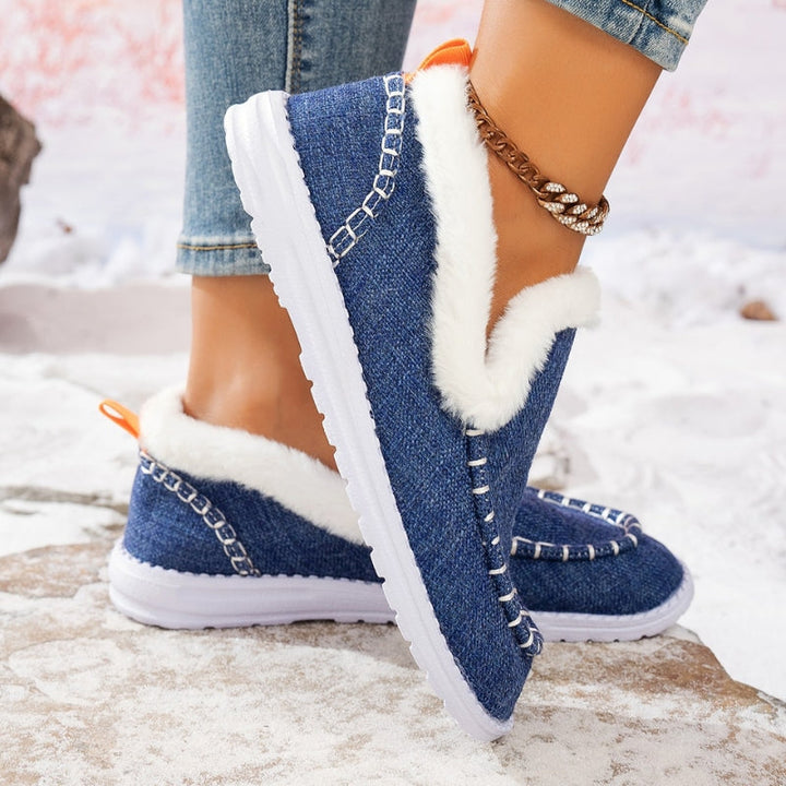 Elara Faux Suede Slip-On Loafers