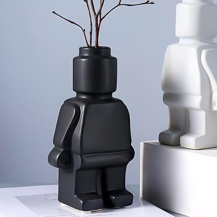 Ceramic Lego Man Flower Vase - Saint Drako