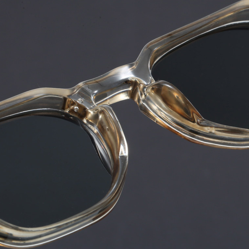 Amber Vintage Square Sunglasses