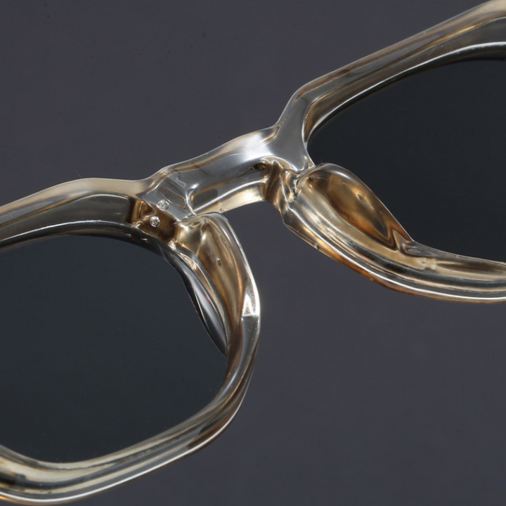 Amber Vintage Square Sunglasses