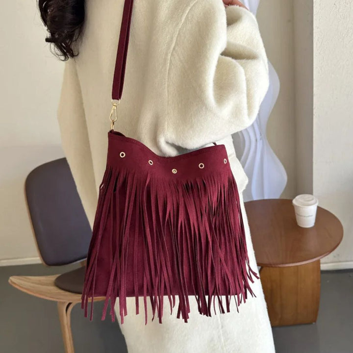 Cowgirl Suede Tassle Bag