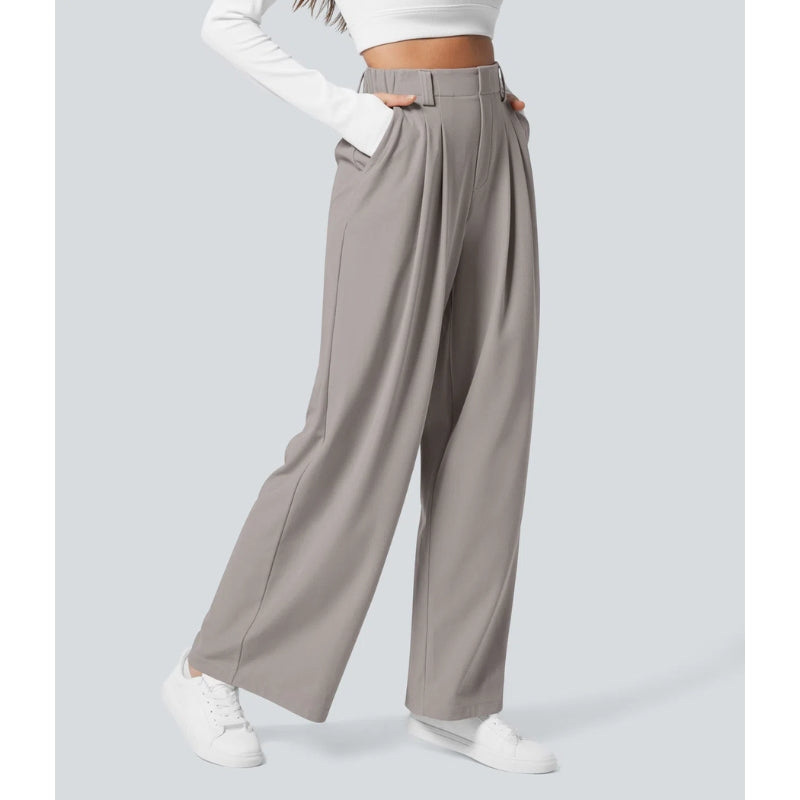 Elira High Waisted Waffle Pants - Saint Drako