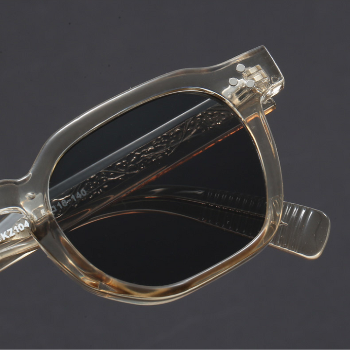 Amber Vintage Square Sunglasses