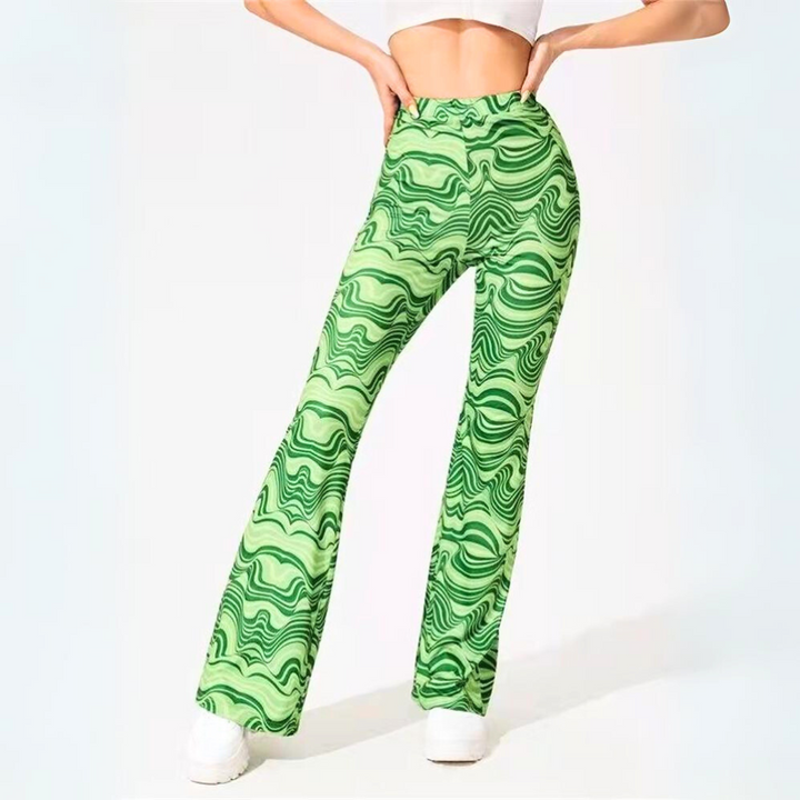 Bold Psychedelic Flare Pants - Saint Drako