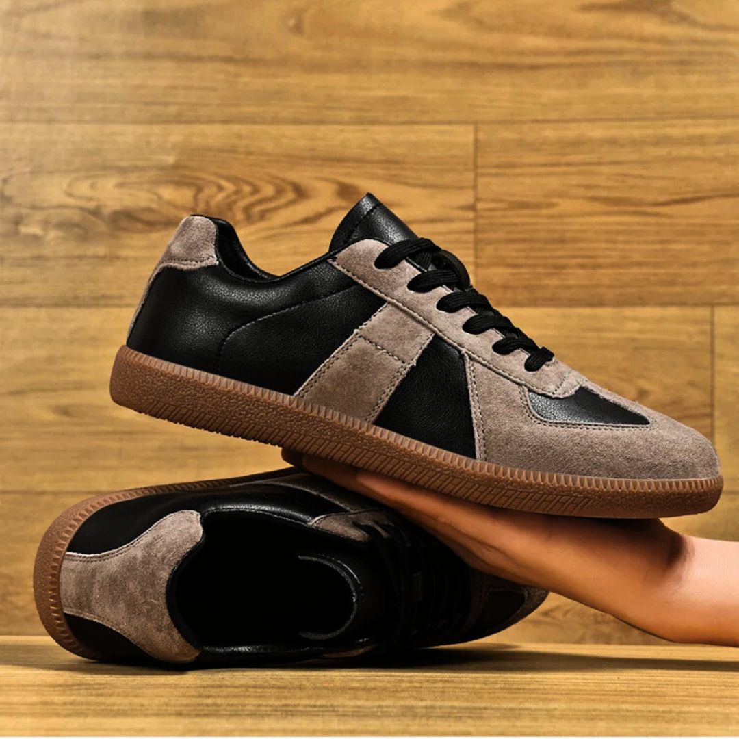 Premium Leather + Suede Sneakers - Saint Drako