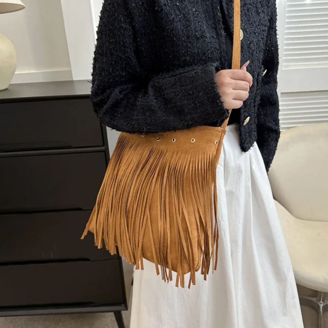 Cowgirl Suede Tassle Bag