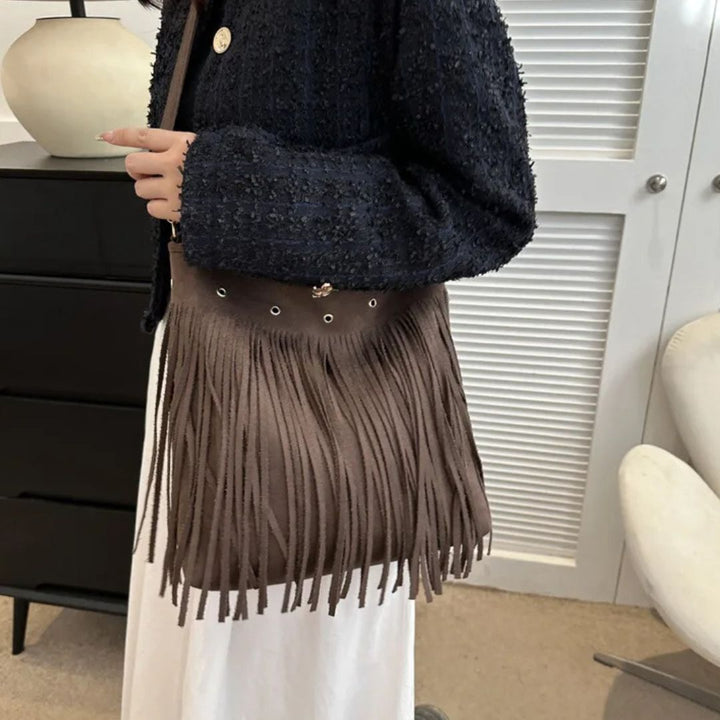 Cowgirl Suede Tassle Bag