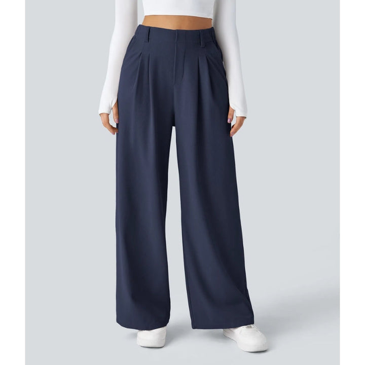 Elira High Waisted Waffle Pants - Saint Drako