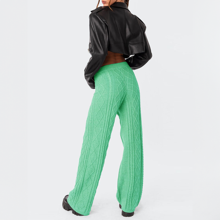 Amara Knit Wide-Leg Pants - Saint Drako