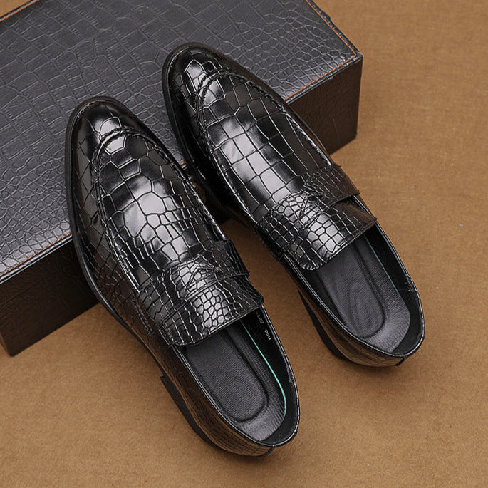 Savona Crocodile Leather Loafers
