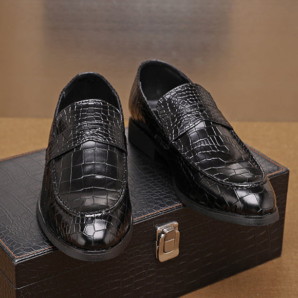 Savona Crocodile Leather Loafers