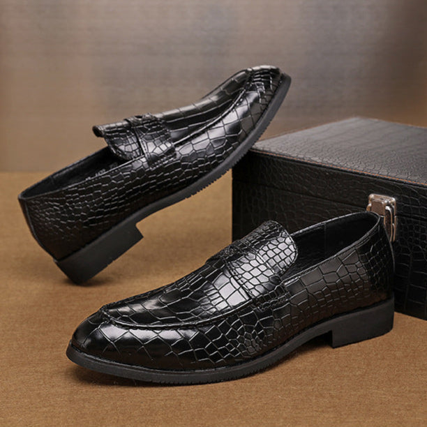 Savona Crocodile Leather Loafers
