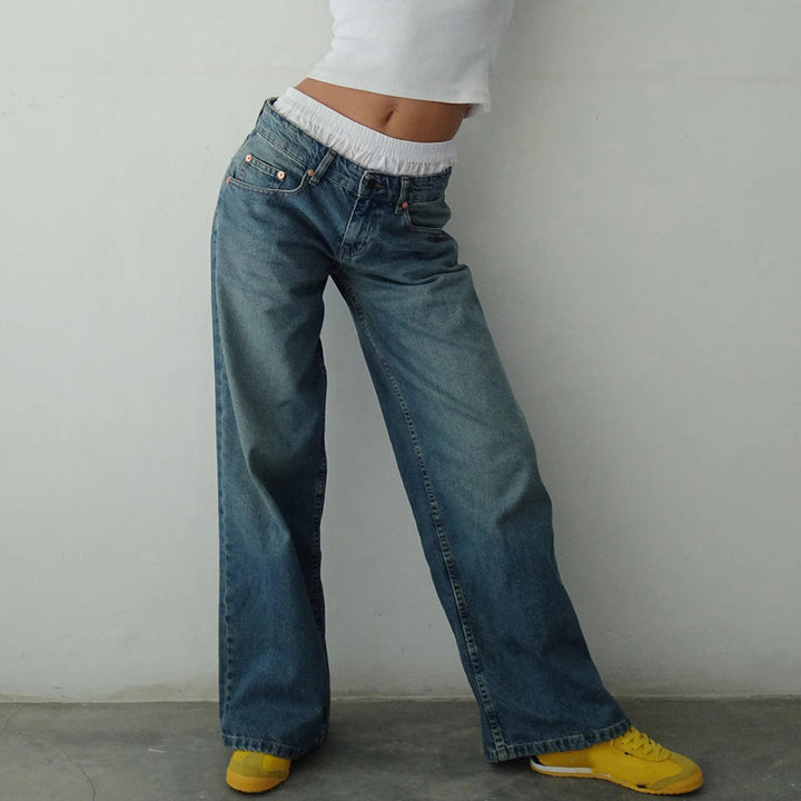 Rivoli Wide-Leg Jeans - Saint Drako
