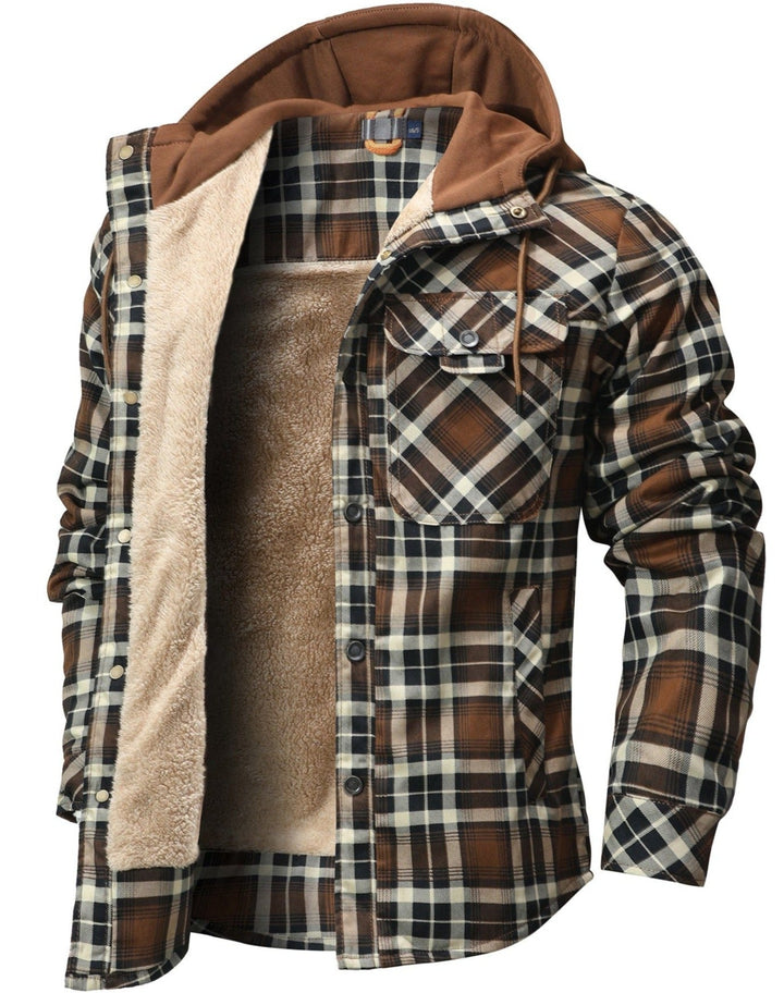 Highlander Hooded Flannel Jacket (9 Designs) - Saint Drako