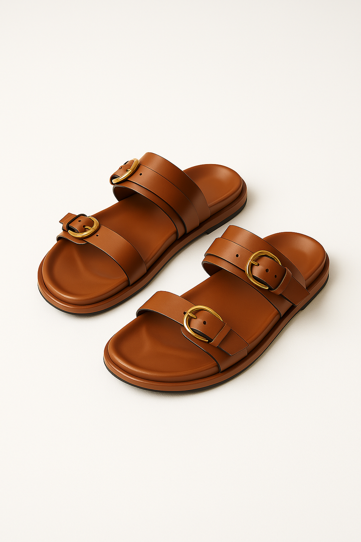 Lerici Leather Slides