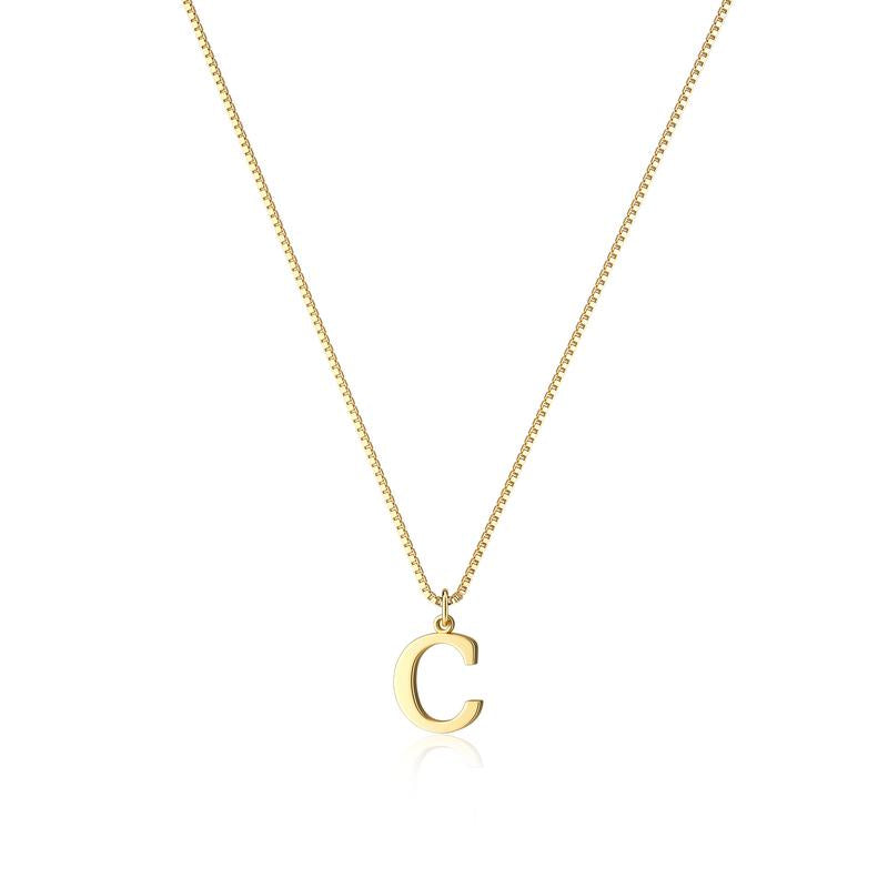 Eloria Initial Pendant Necklace - Saint Drako