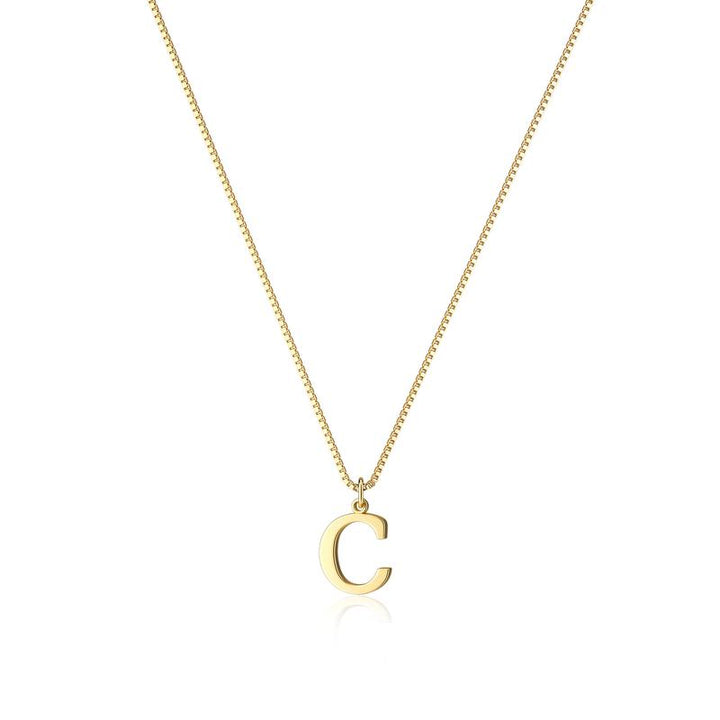 Eloria Initial Pendant Necklace - Saint Drako