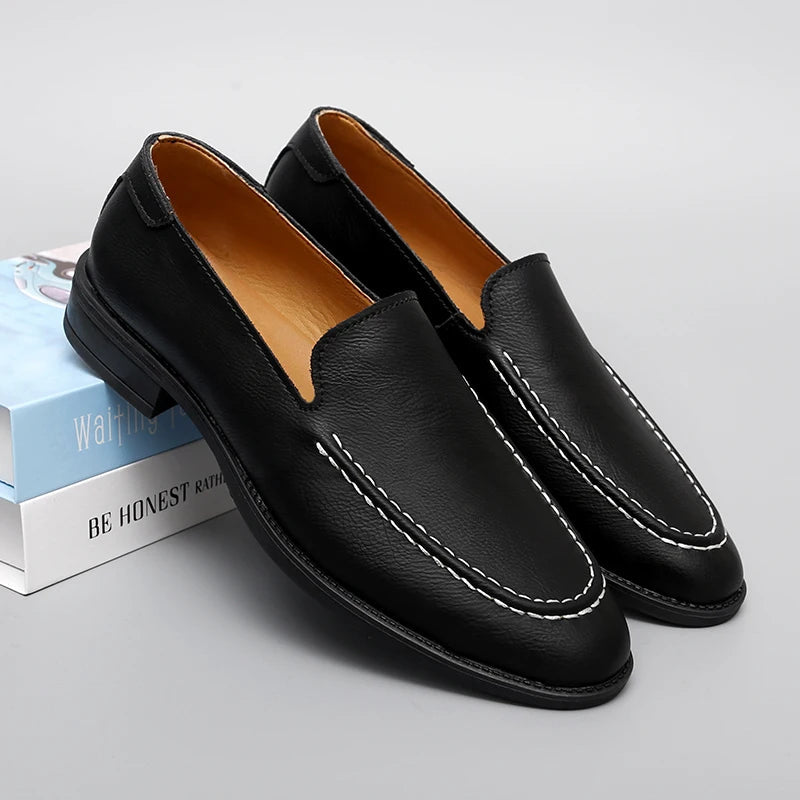 Armond Leather Loafers - Saint Drako