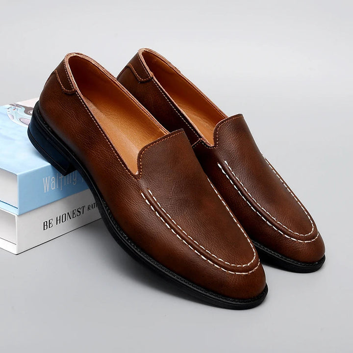 Armond Leather Loafers - Saint Drako