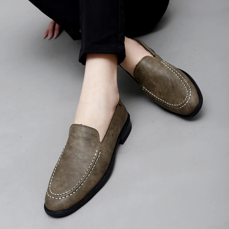Armond Leather Loafers - Saint Drako