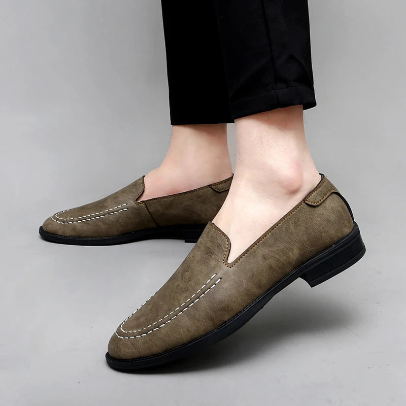 Armond Leather Loafers - Saint Drako