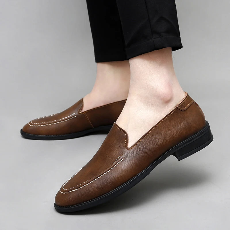 Armond Leather Loafers - Saint Drako