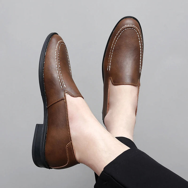 Armond Leather Loafers - Saint Drako