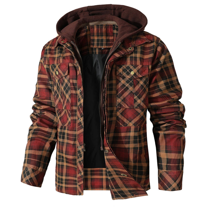 TrailGuard Hooded Flannel Jacket (4 Designs) - Saint Drako