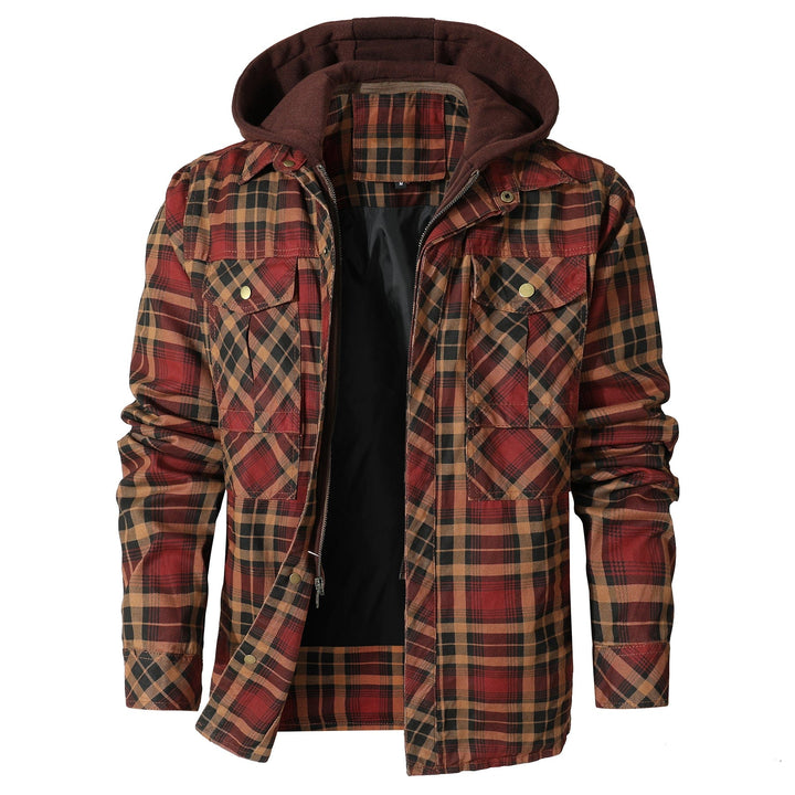 TrailGuard Hooded Flannel Jacket (4 Designs) - Saint Drako