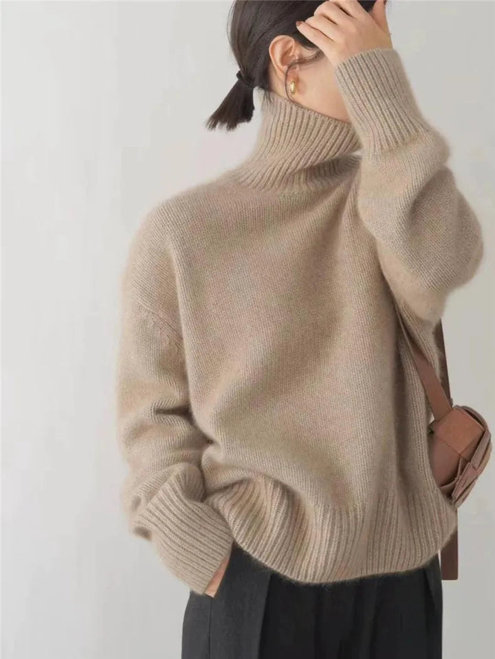Savrin Cashmere Funnel Neck Sweater