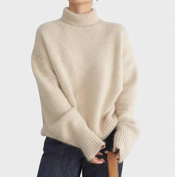 Savrin Cashmere Funnel Neck Sweater