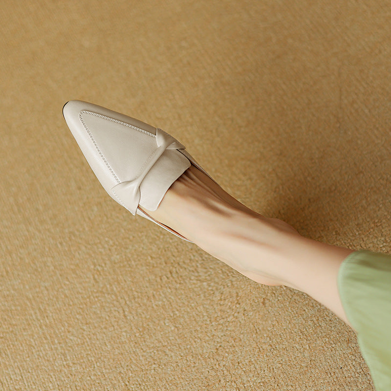 Solenne Leather Mules