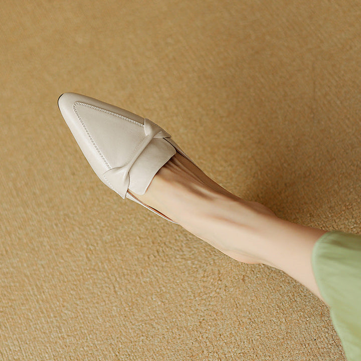Solenne Leather Mules