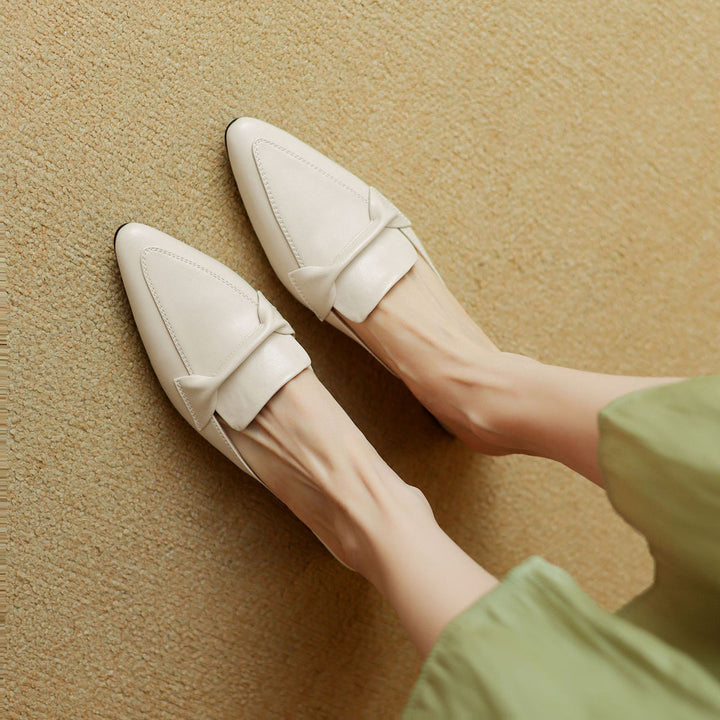 Solenne Leather Mules