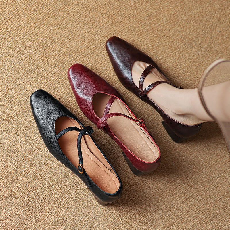 Savelle Genuine Leather Heels