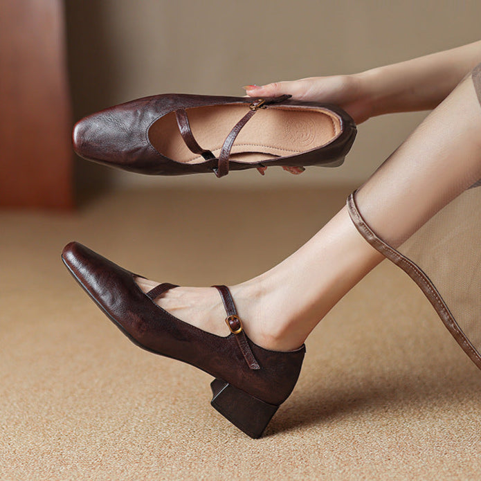 Savelle Genuine Leather Heels