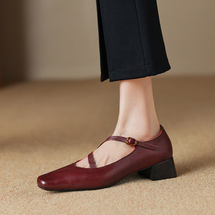 Savelle Genuine Leather Heels