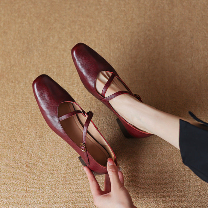 Savelle Genuine Leather Heels