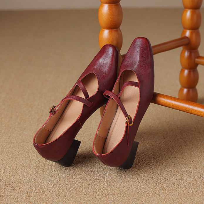 Savelle Genuine Leather Heels