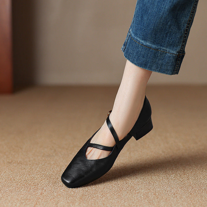 Savelle Genuine Leather Heels