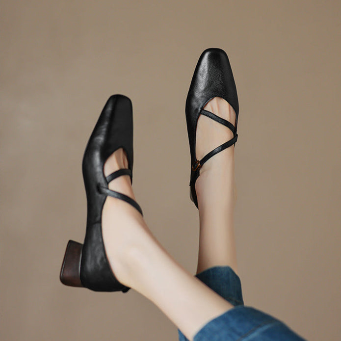 Savelle Genuine Leather Heels