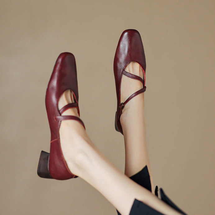 Savelle Genuine Leather Heels