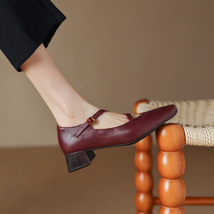 Savelle Genuine Leather Heels
