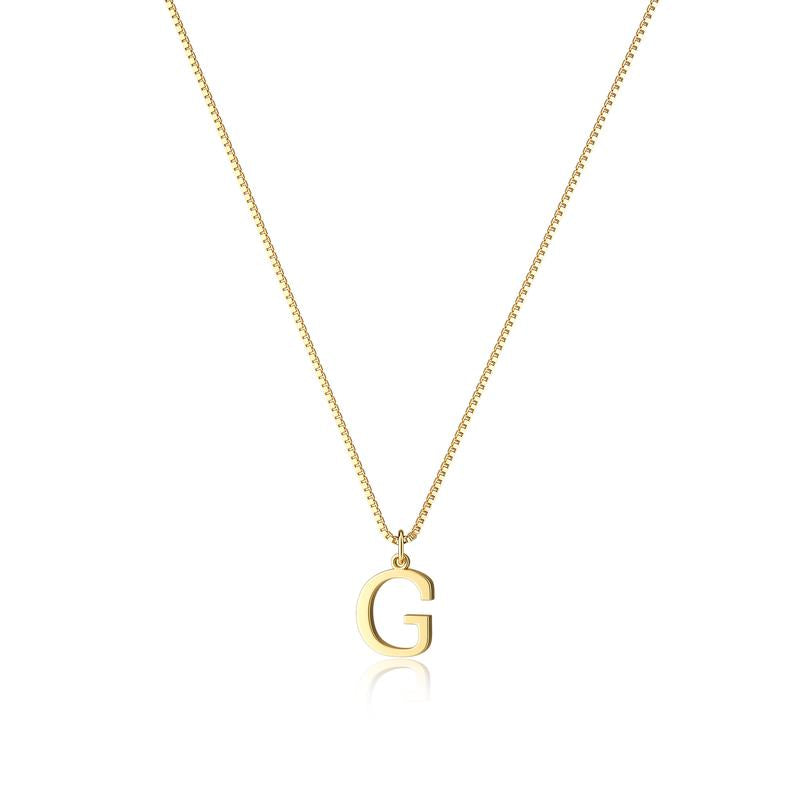 Eloria Initial Pendant Necklace - Saint Drako