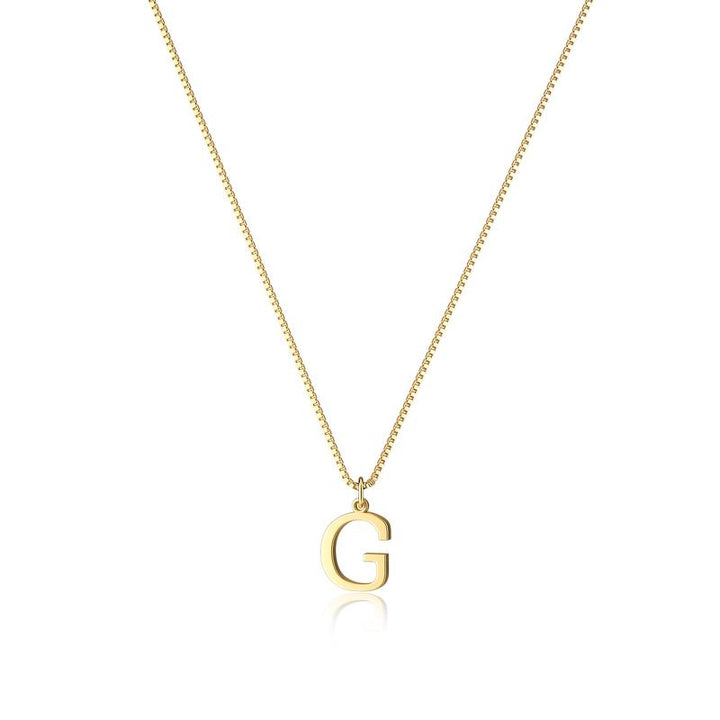 Eloria Initial Pendant Necklace - Saint Drako