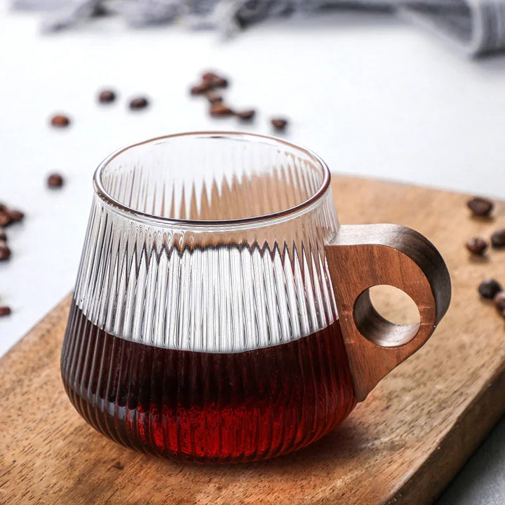 Rondott Wooden Glass Mug